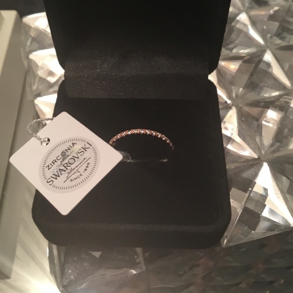 Swarovski Rose Gold Micro Pave Band - Picture 2 of 5